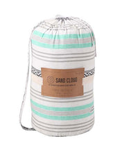 Load image into Gallery viewer, Mint Baja Striped Boho Comforter Set