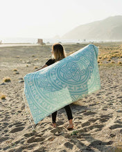 Load image into Gallery viewer, Mandala Mint Towel