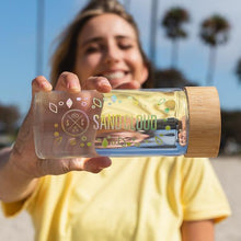 Load image into Gallery viewer, Sand Cloud Rainbow Water Bottle
